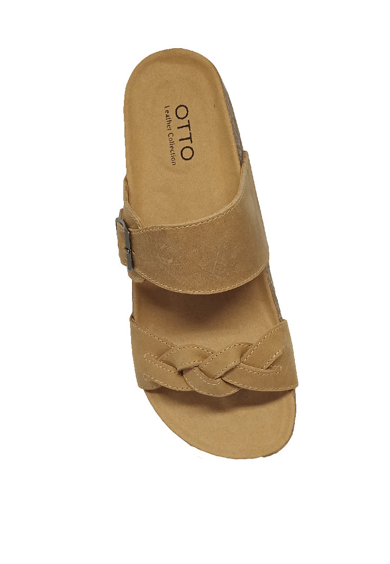 DUO STRAP BUCKLED SANDALS