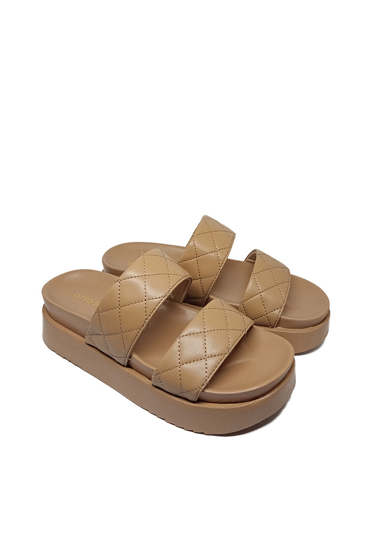 HOLIDAY DOUBLE STRAP MID WEDGE SANDALS