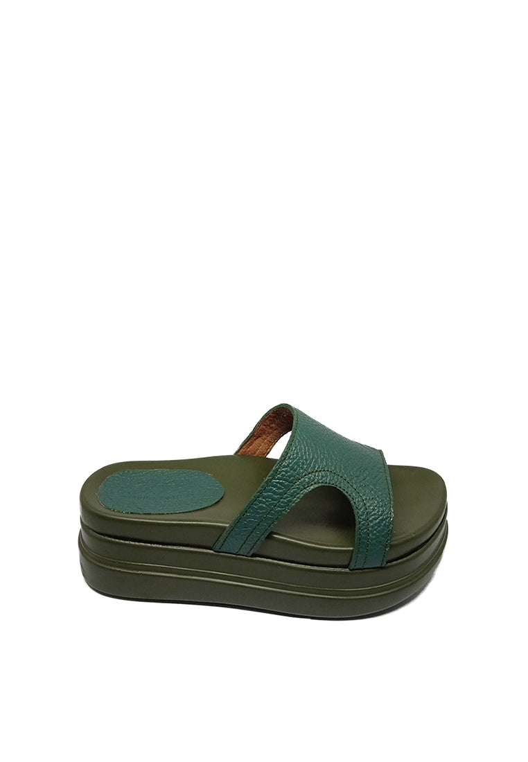 CHUNKY SOLE SANDALS IN GREEN