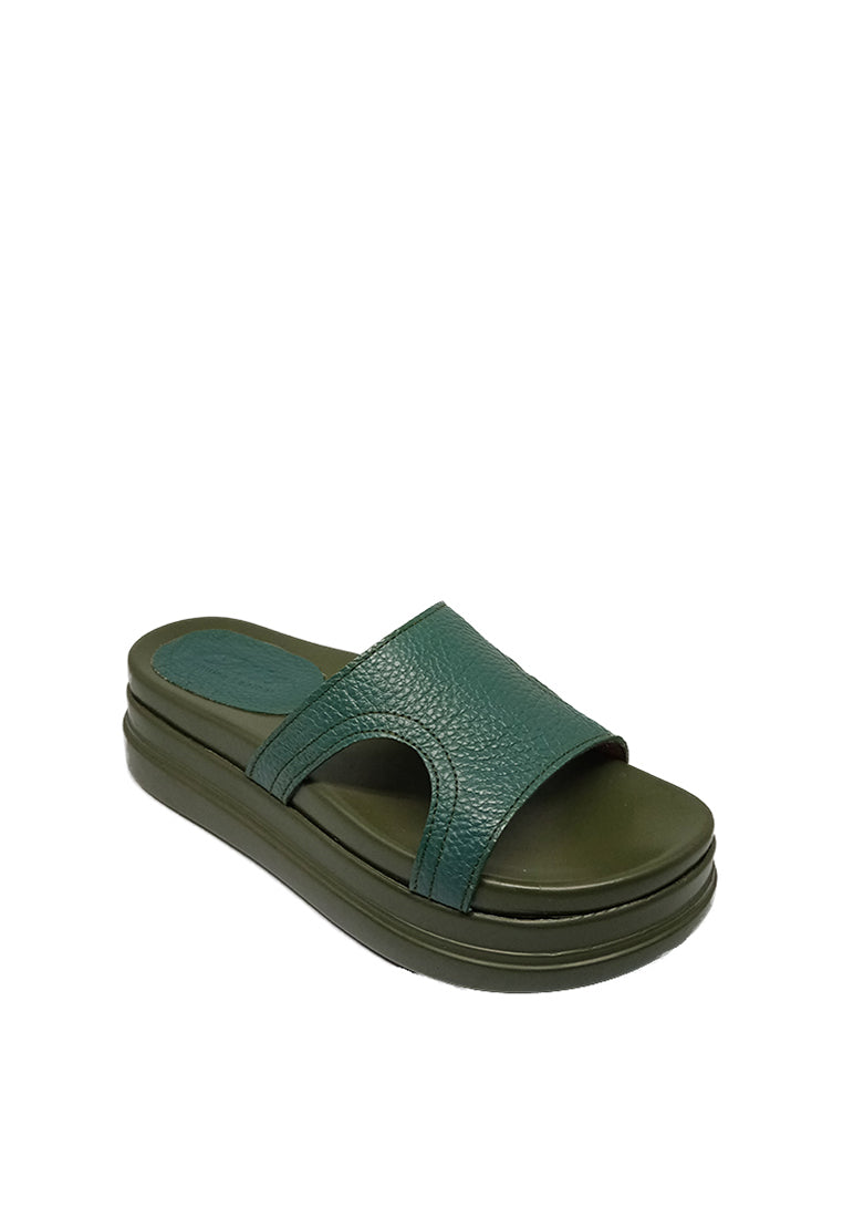 CHUNKY SOLE SANDALS IN GREEN
