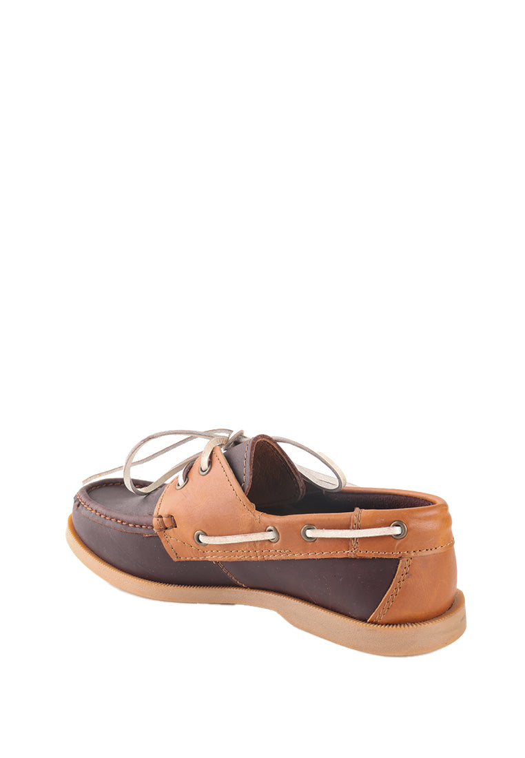 SHELTON GENUINE LEATHER BOAT SHOES