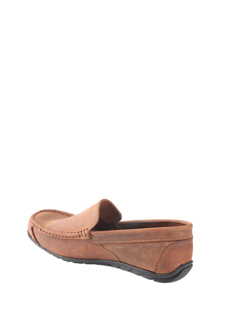 SALVADOR GENUINE LEATHER SLIP ON LOAFERS