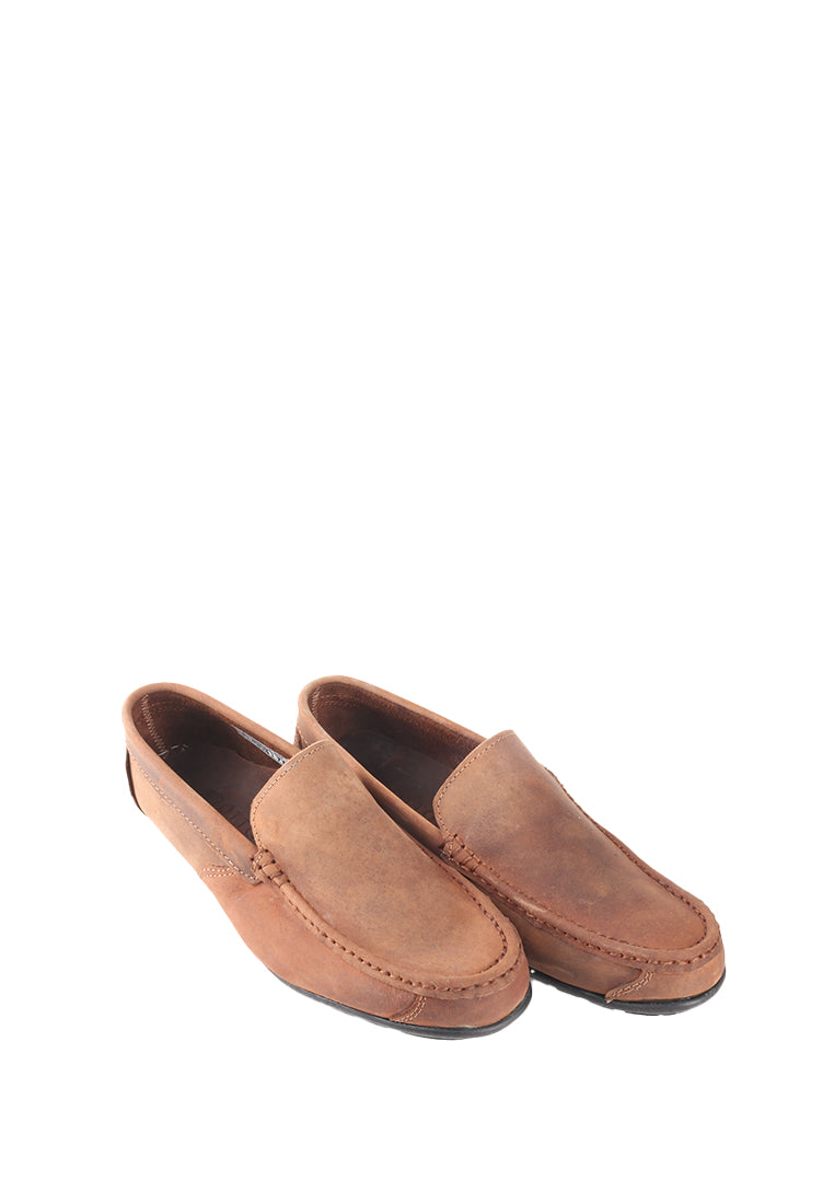 SALVADOR GENUINE LEATHER SLIP ON LOAFERS