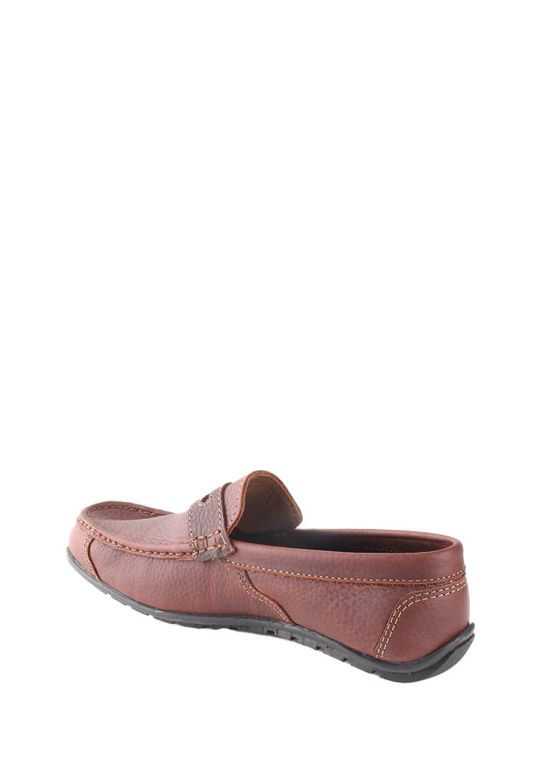 SHANTI GENUINE LEATHER SLIP ON LOAFERS