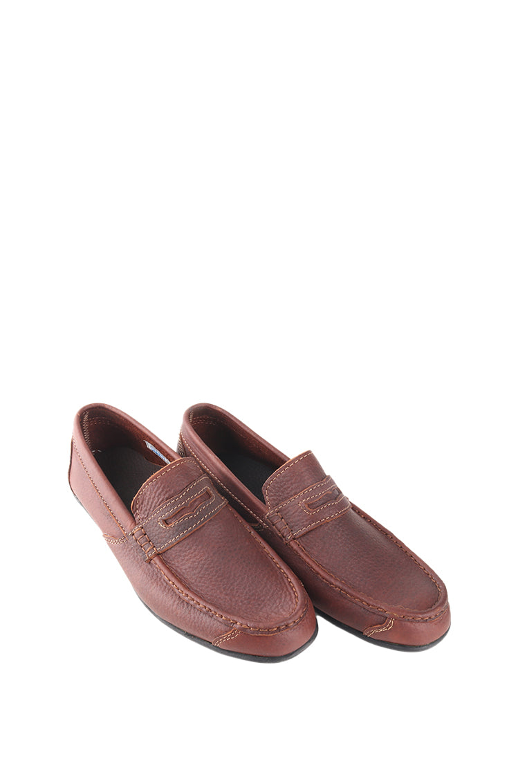 SHANTI GENUINE LEATHER SLIP ON LOAFERS