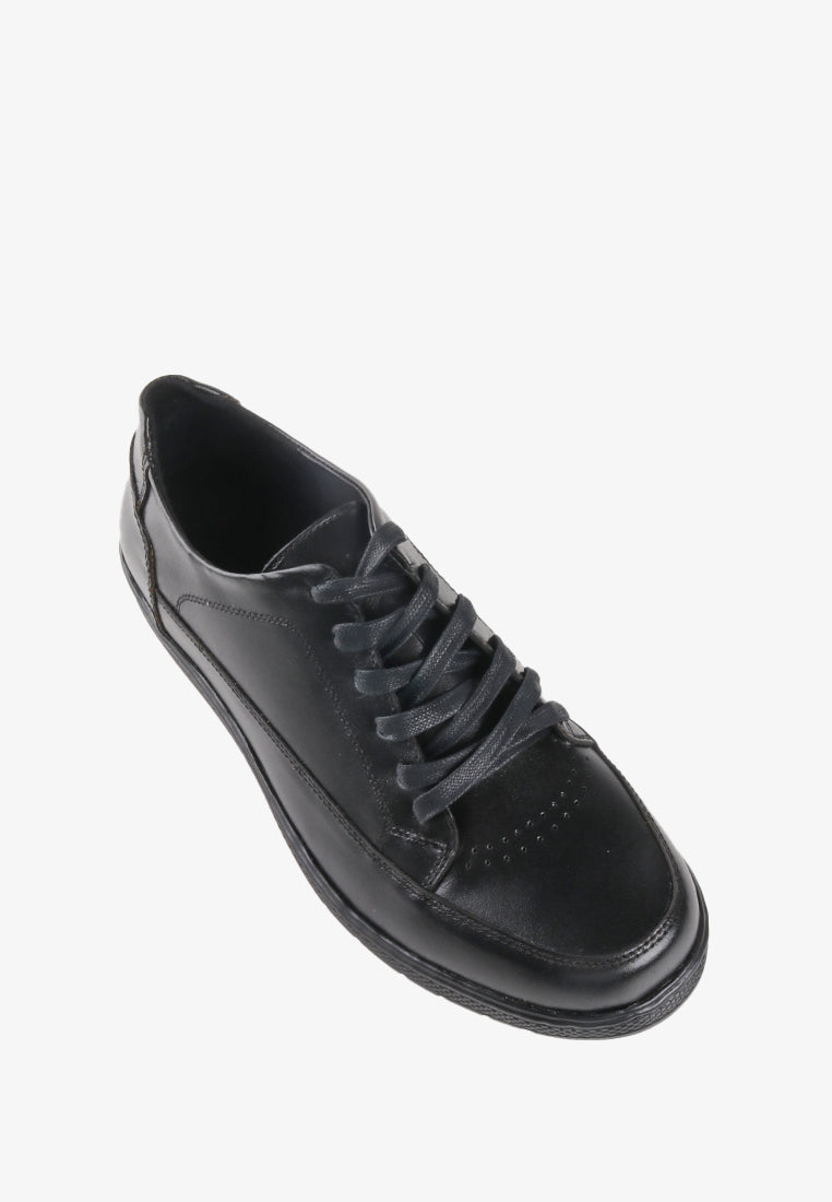 WARREN GENUINE LEATHER BASIC SNEAKERS