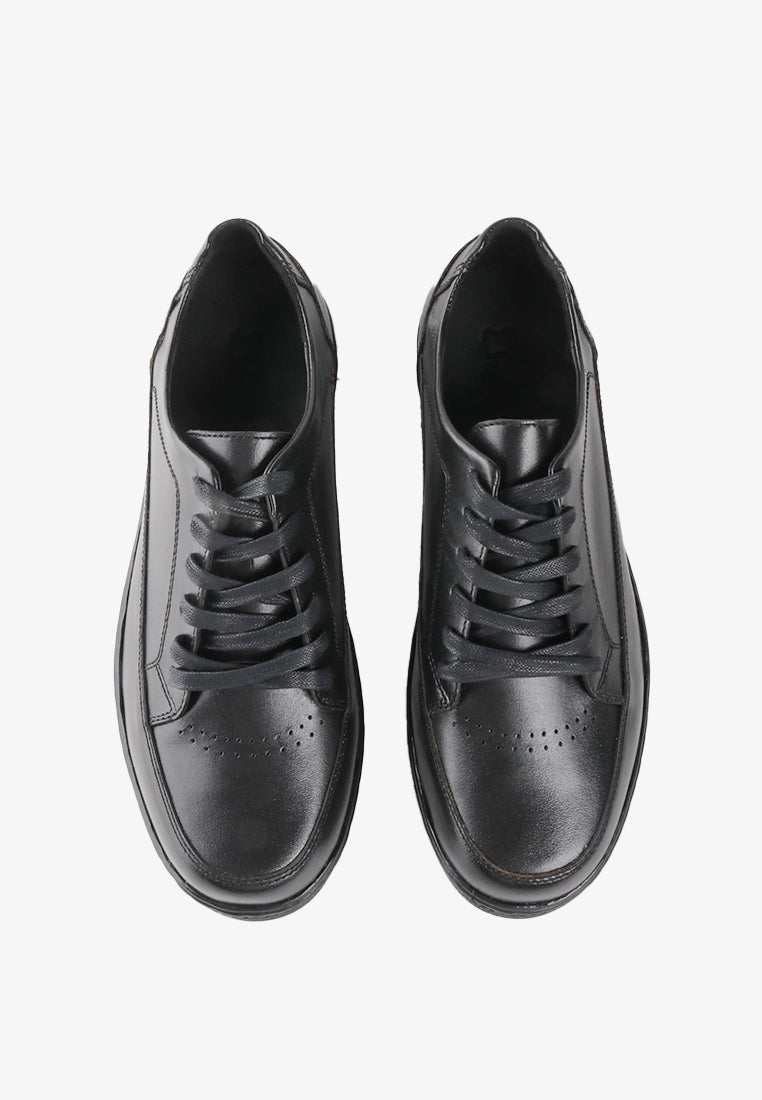 WARREN GENUINE LEATHER BASIC SNEAKERS