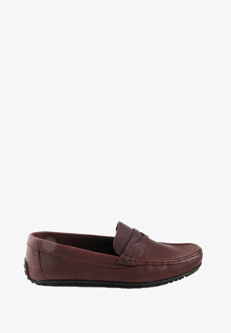 WESTON GENUINE LEATHER PENNY LOAFERS