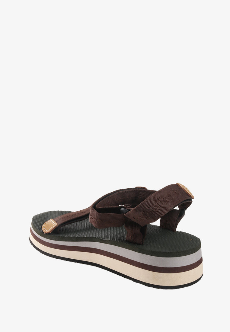 BRETT MEN'S RUBBER SANDALS