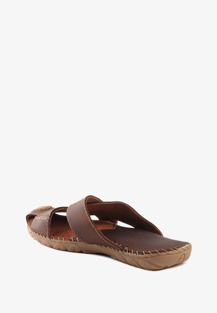 DOME GENUINE LEATHER SANDALS