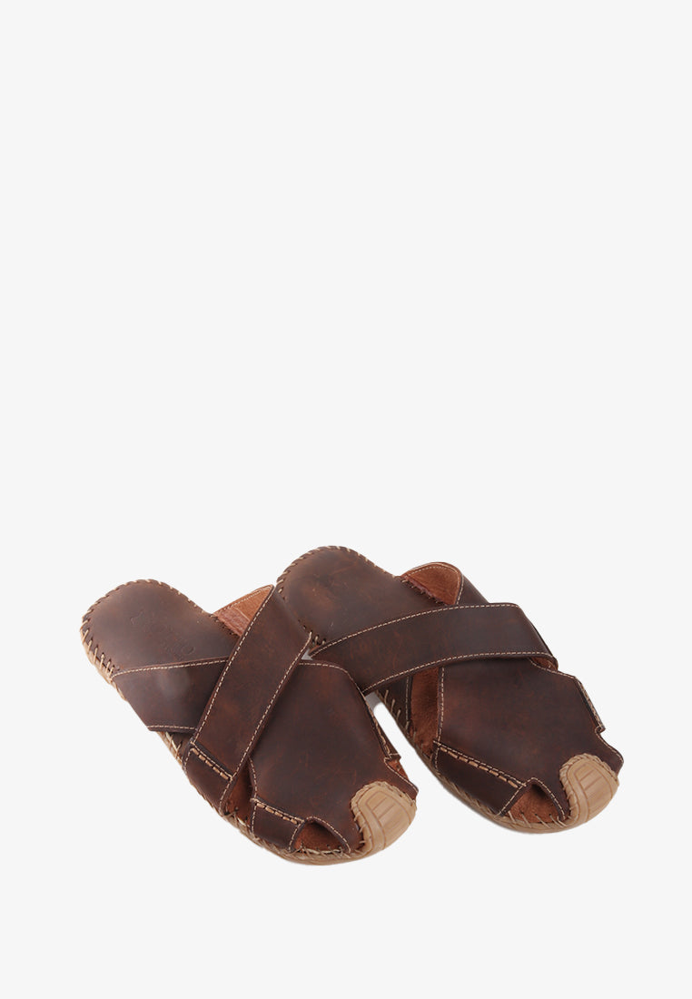 DOME GENUINE LEATHER SANDALS