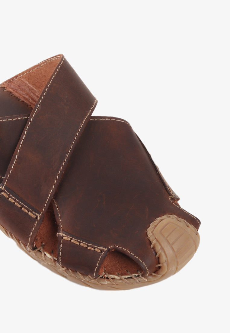 DOME GENUINE LEATHER SANDALS