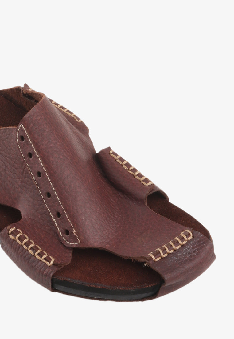 ARIES GENUINE LEATHER SANDALS