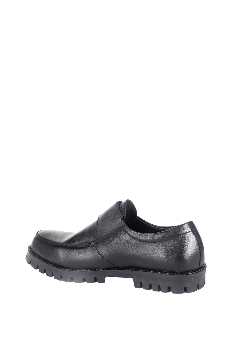 PAOLO VELCRO STRAP BLACK SHOES