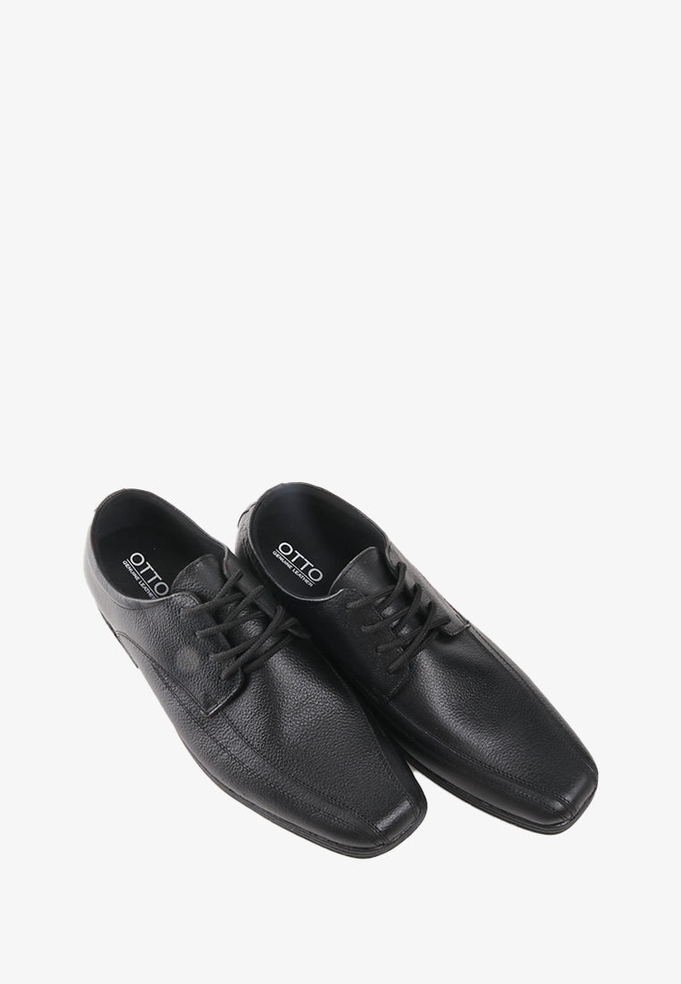 SAUL LACE UP BLACK SHOES