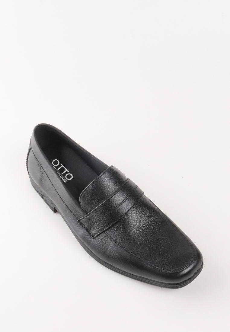 SEVERINO SLIP ON BLACK SHOES