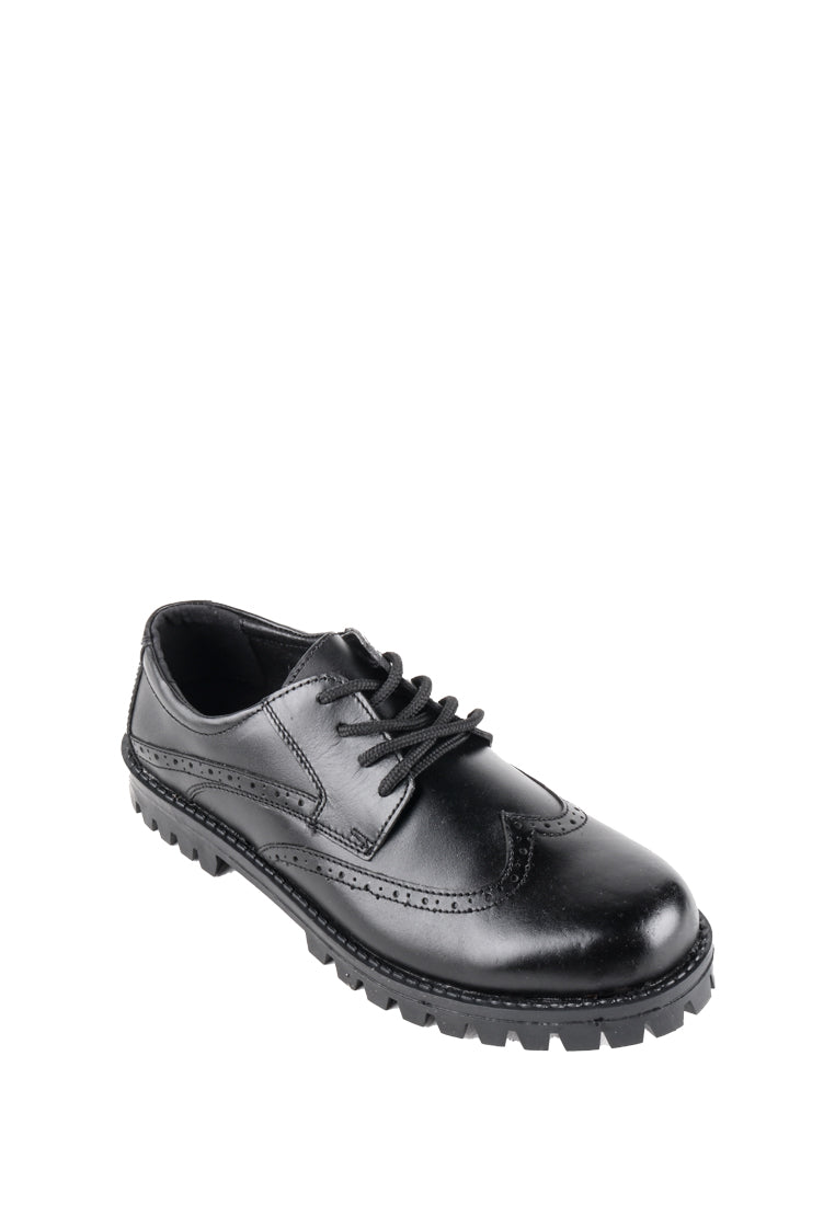 PIOLO MENS BLACK SHOES