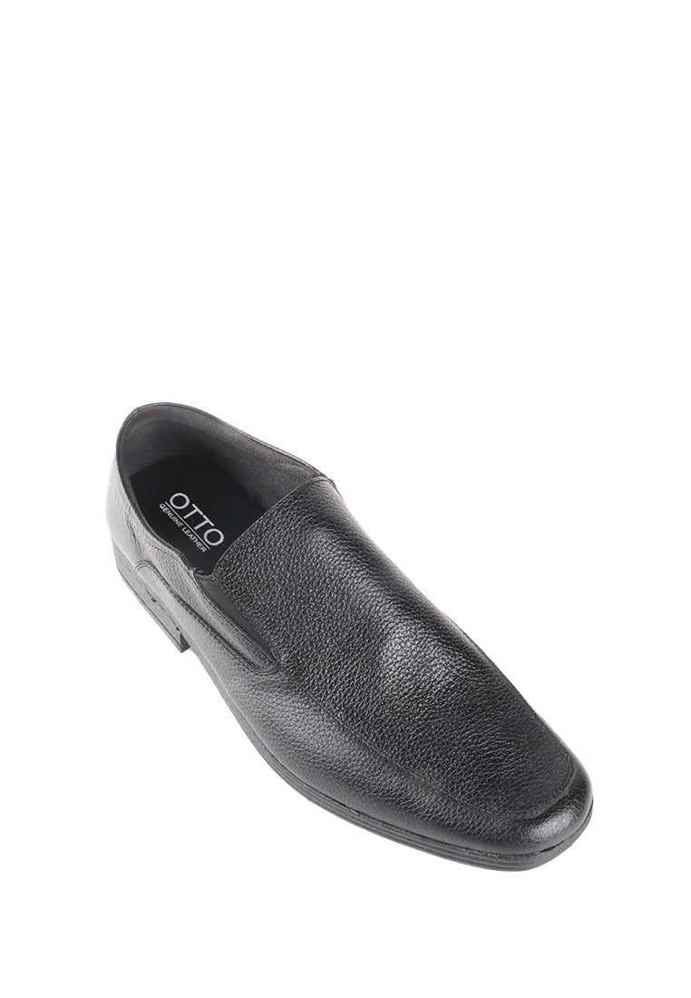 SIXTO SLIP ON BLACK SHOES