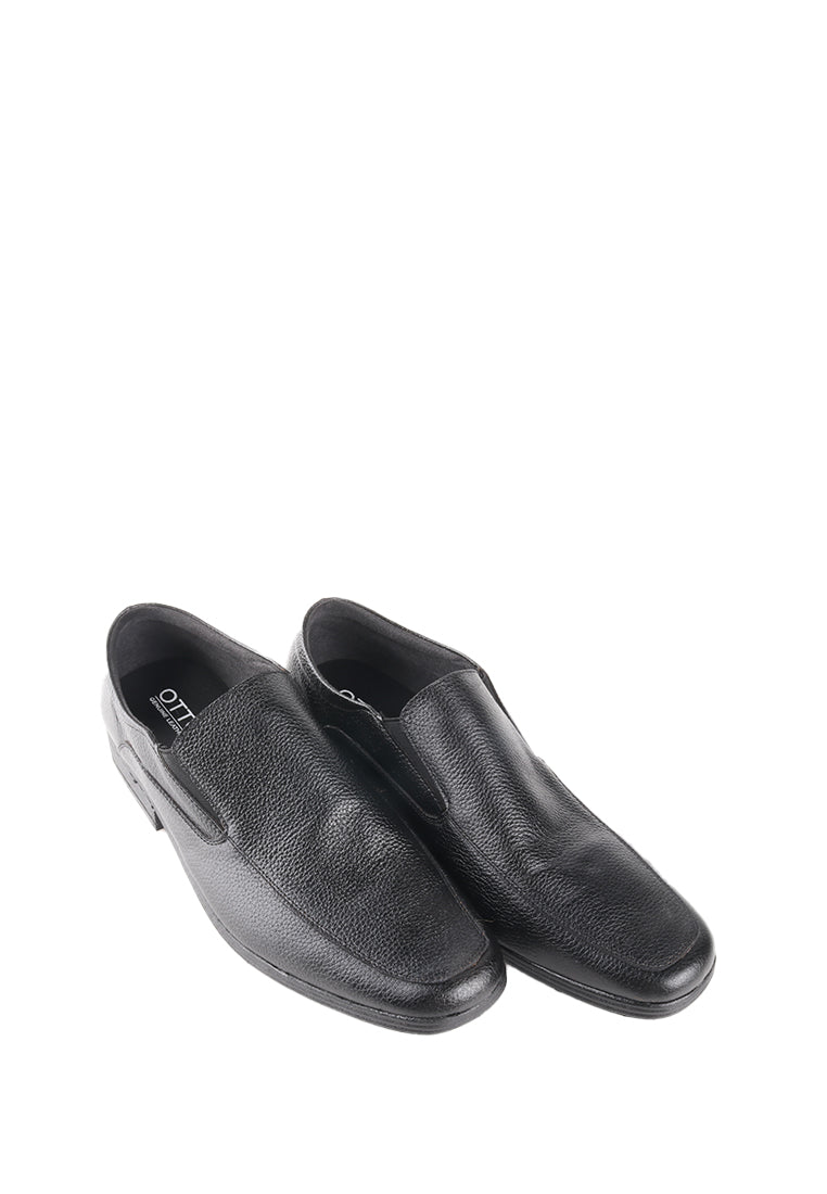 SIXTO SLIP ON BLACK SHOES