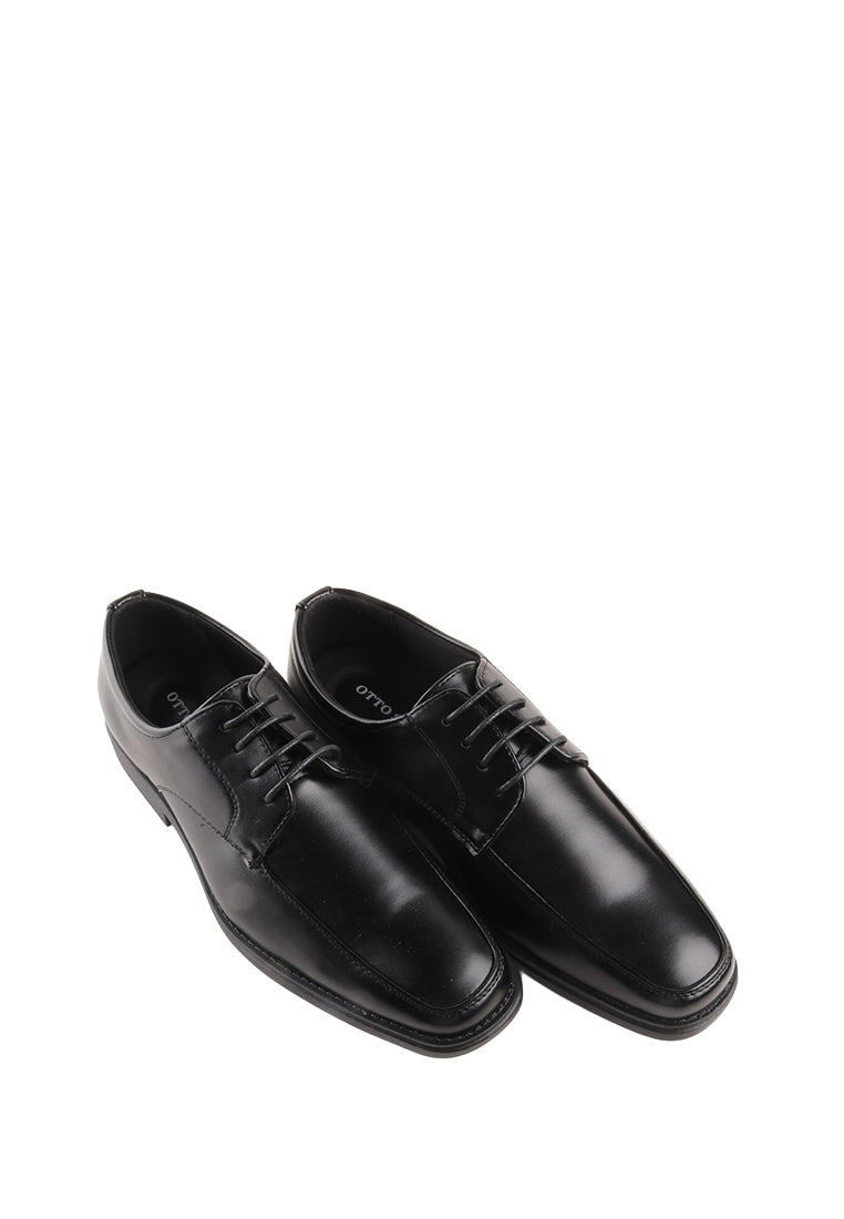 Mens Matte Black Dress Shoes ELLON MENS BLACK DRESS SHOES