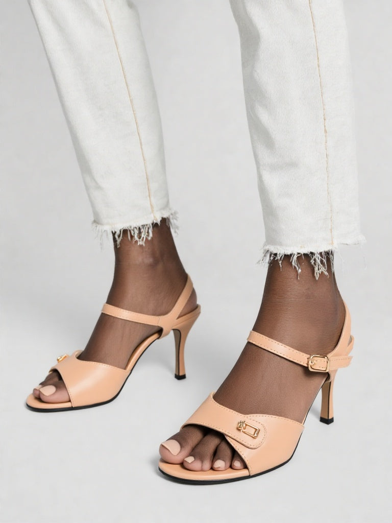 VIA ANKLE STRAP HEELS SANDALS
