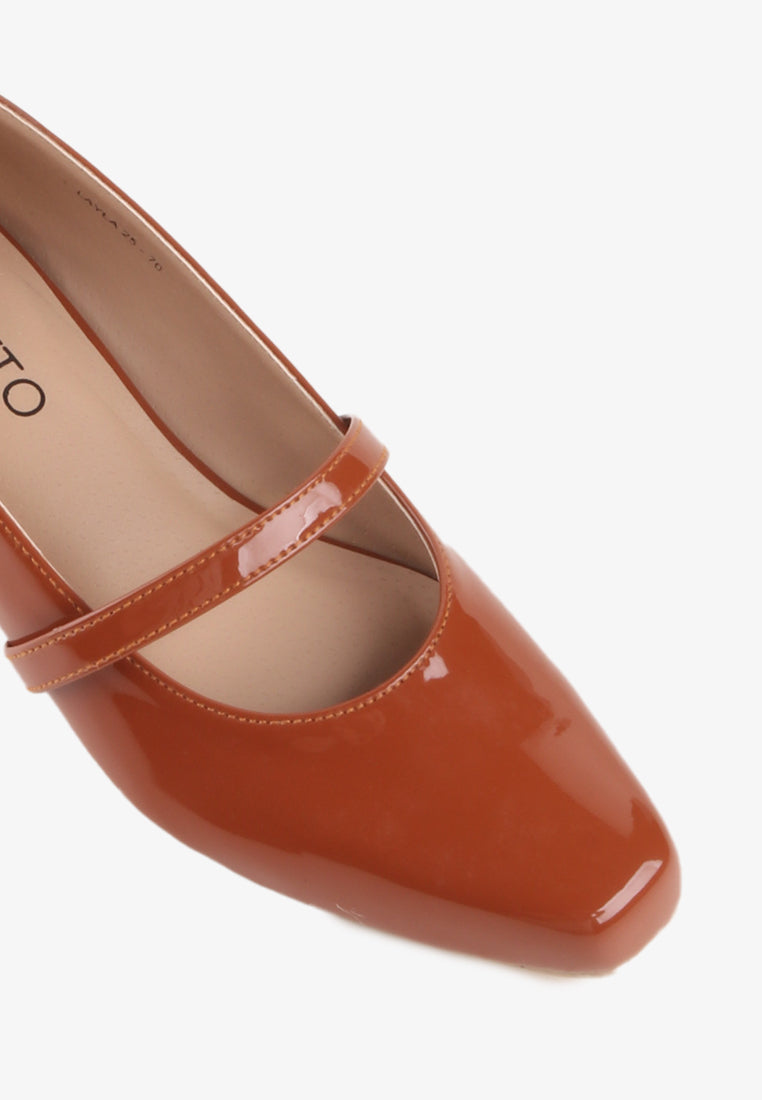 LAYLA PATENT MARY JANE PUMPS