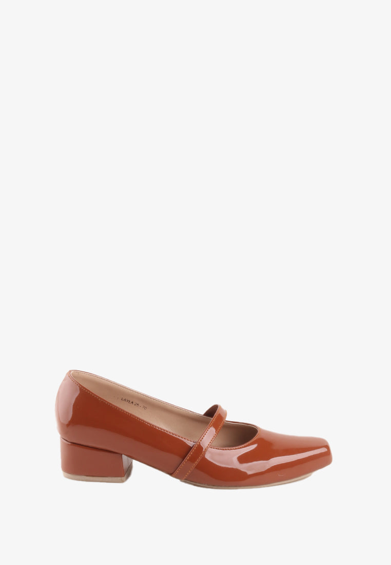 LAYLA PATENT MARY JANE PUMPS