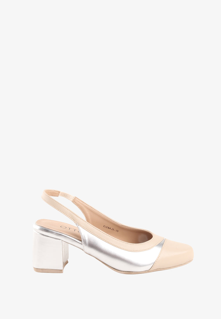 ELENA COMBINATION SLINGBACK PUMPS