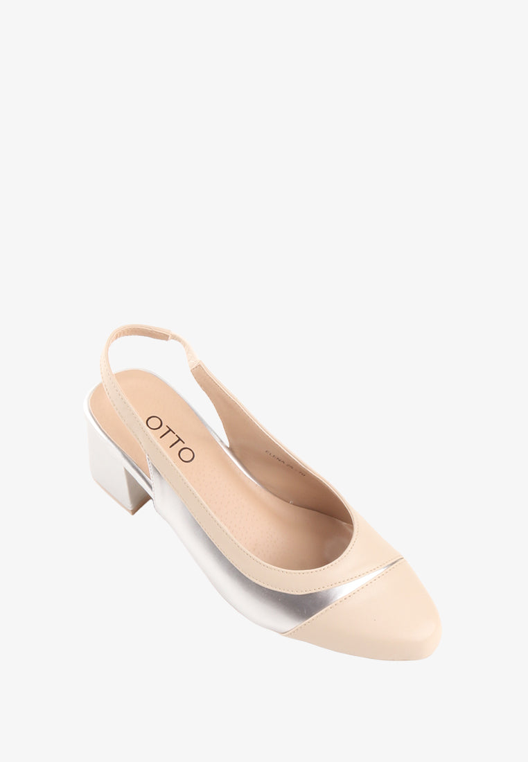 ELENA COMBINATION SLINGBACK PUMPS