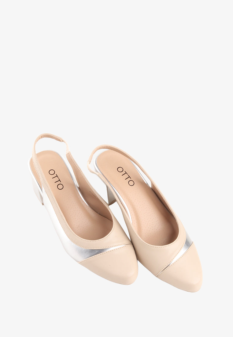ELENA COMBINATION SLINGBACK PUMPS