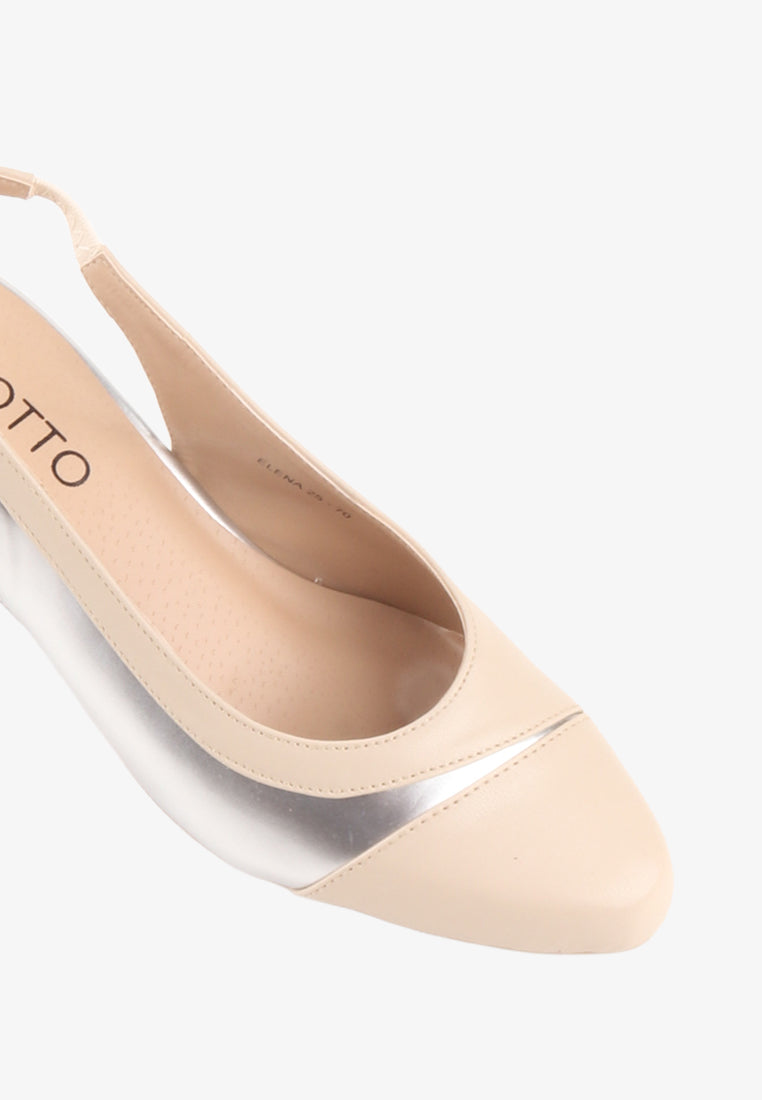 ELENA COMBINATION SLINGBACK PUMPS