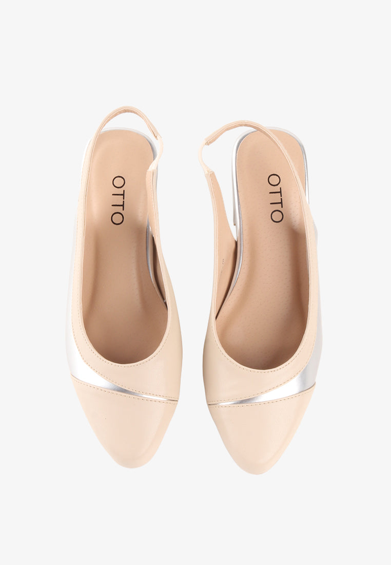 ELENA COMBINATION SLINGBACK PUMPS