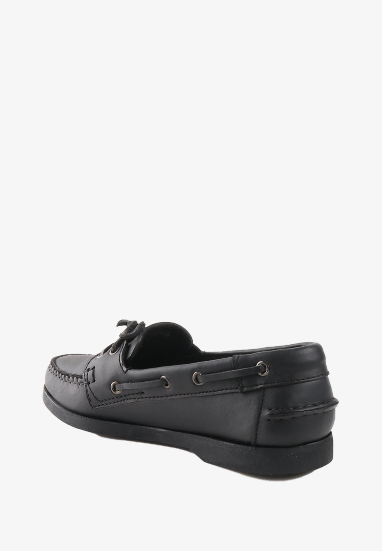 BETINNA GENUINE LEATHER BOAT SHOES