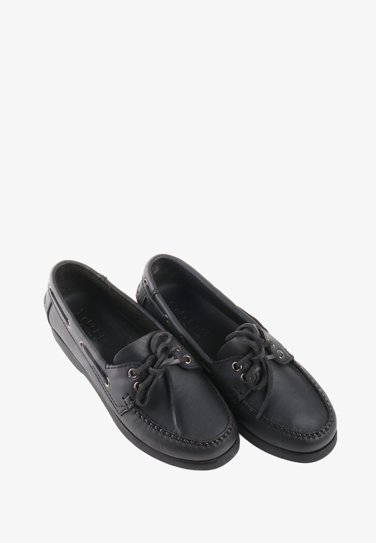 BETINNA GENUINE LEATHER BOAT SHOES