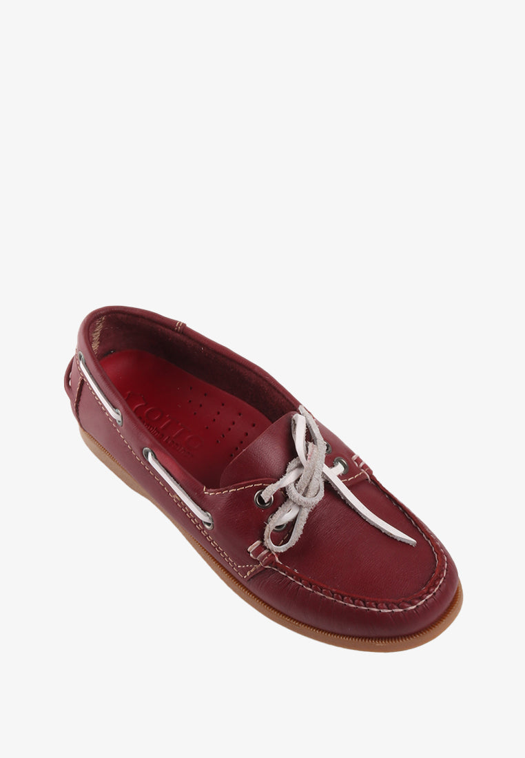 BETINNA GENUINE LEATHER BOAT SHOES