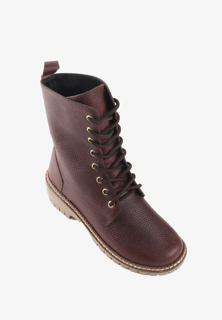 FRANCIA LACE-UP KNEE-HIGH BOOTS