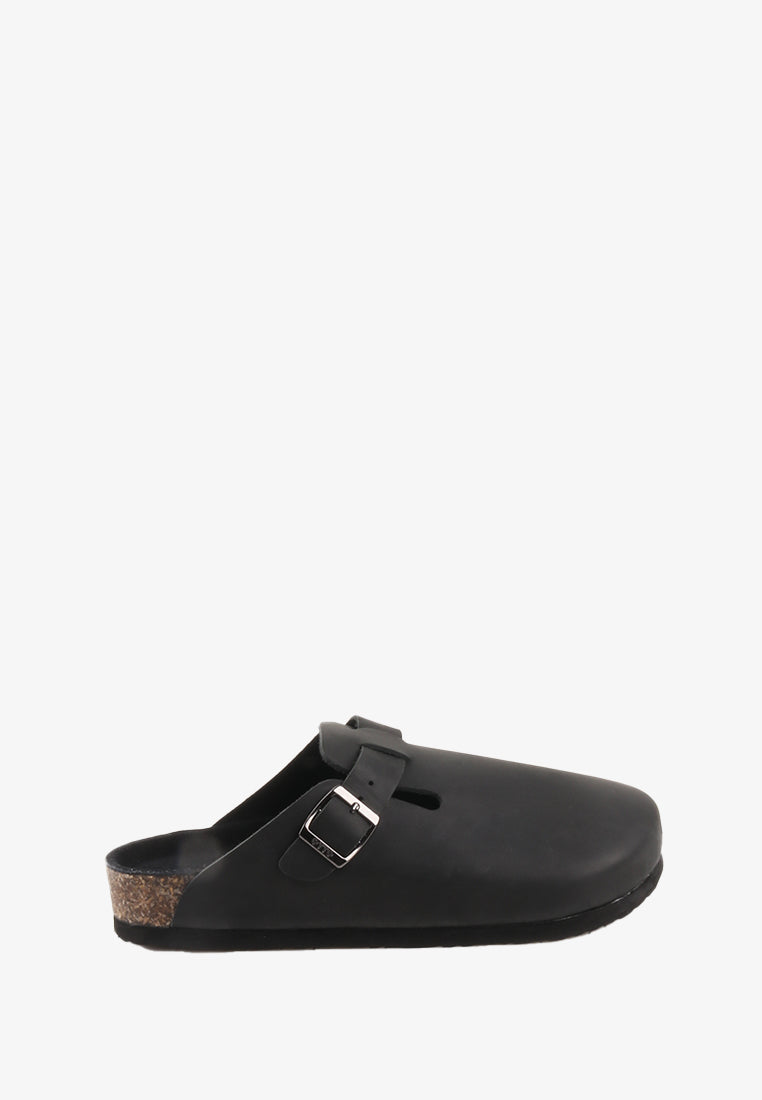 CANDICE UNISEX GENUINE LEATHER CLOGS