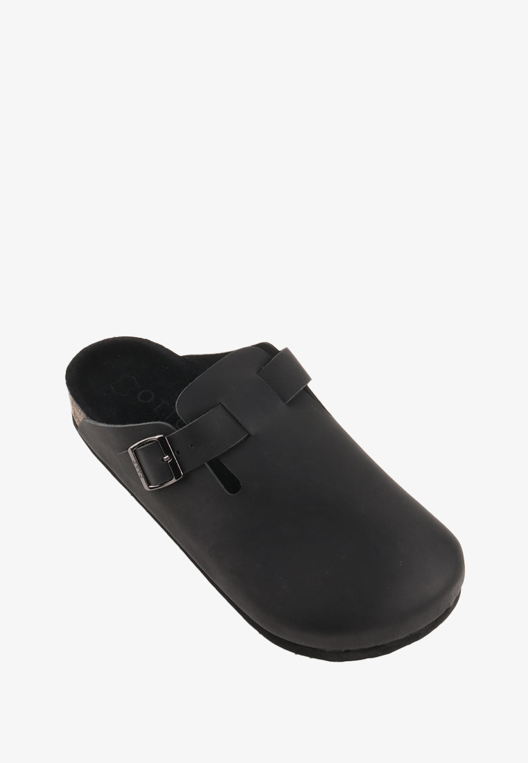 CANDICE UNISEX GENUINE LEATHER CLOGS