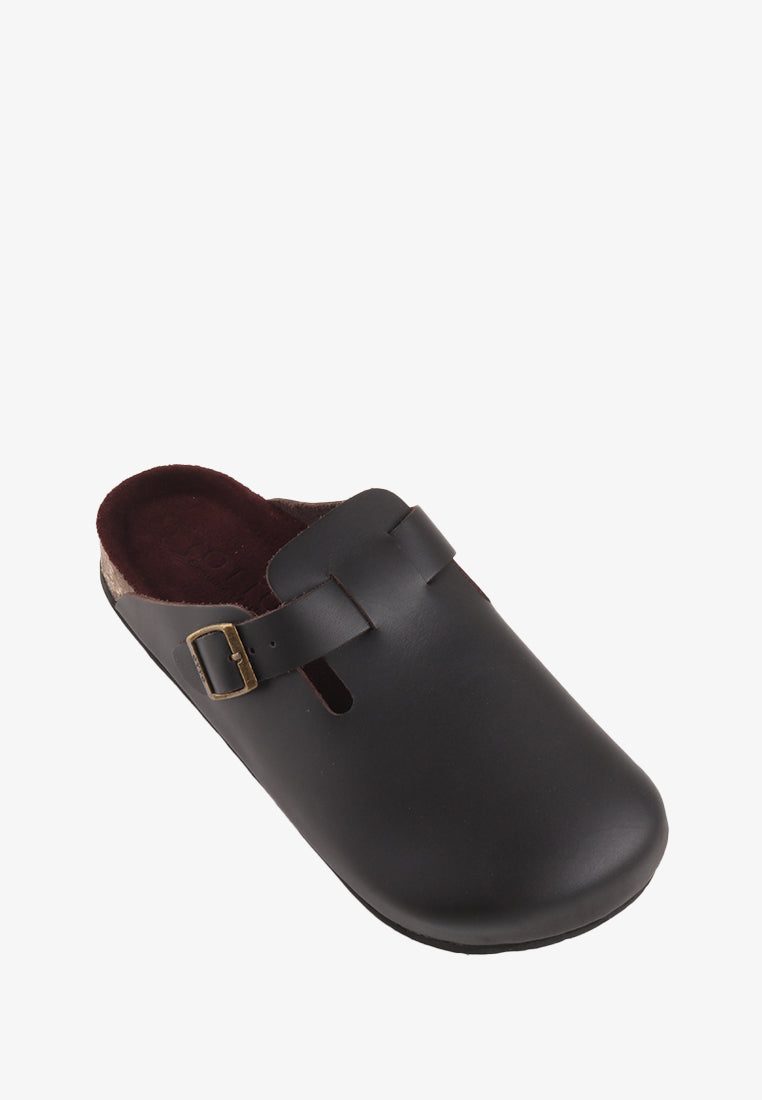 CANDICE UNISEX GENUINE LEATHER CLOGS