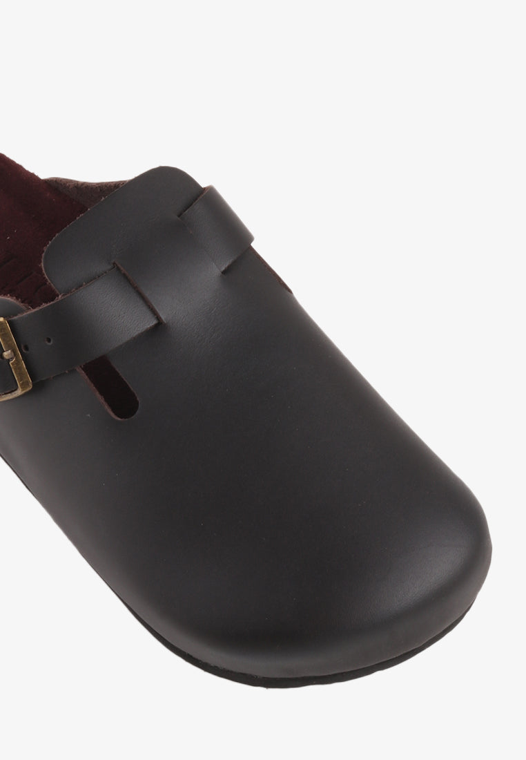 CANDICE UNISEX GENUINE LEATHER CLOGS