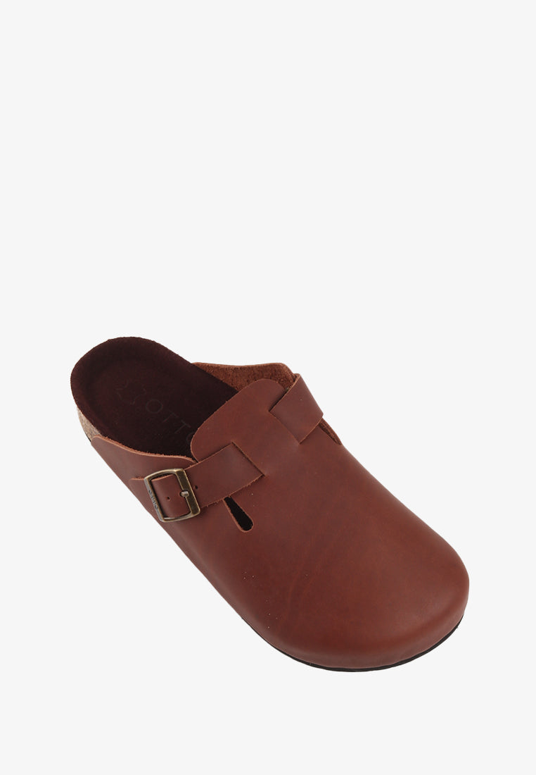 CANDICE UNISEX GENUINE LEATHER CLOGS