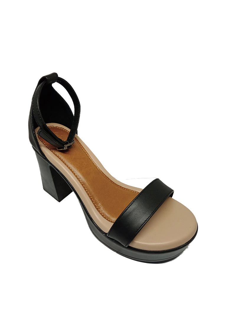 LUCILLE BLOCK HEEL SANDALS