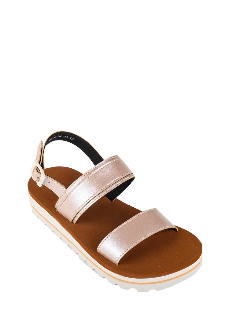 MADISON METALLIC SLINGBACK SANDALS