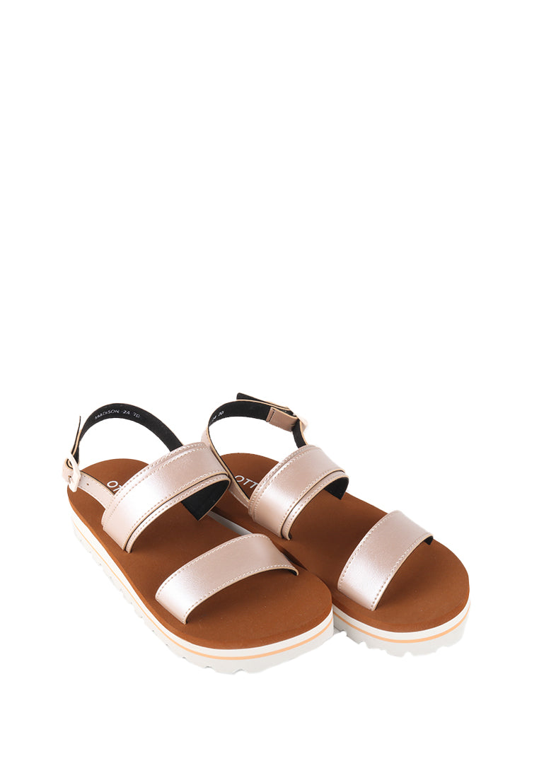 MADISON METALLIC SLINGBACK SANDALS