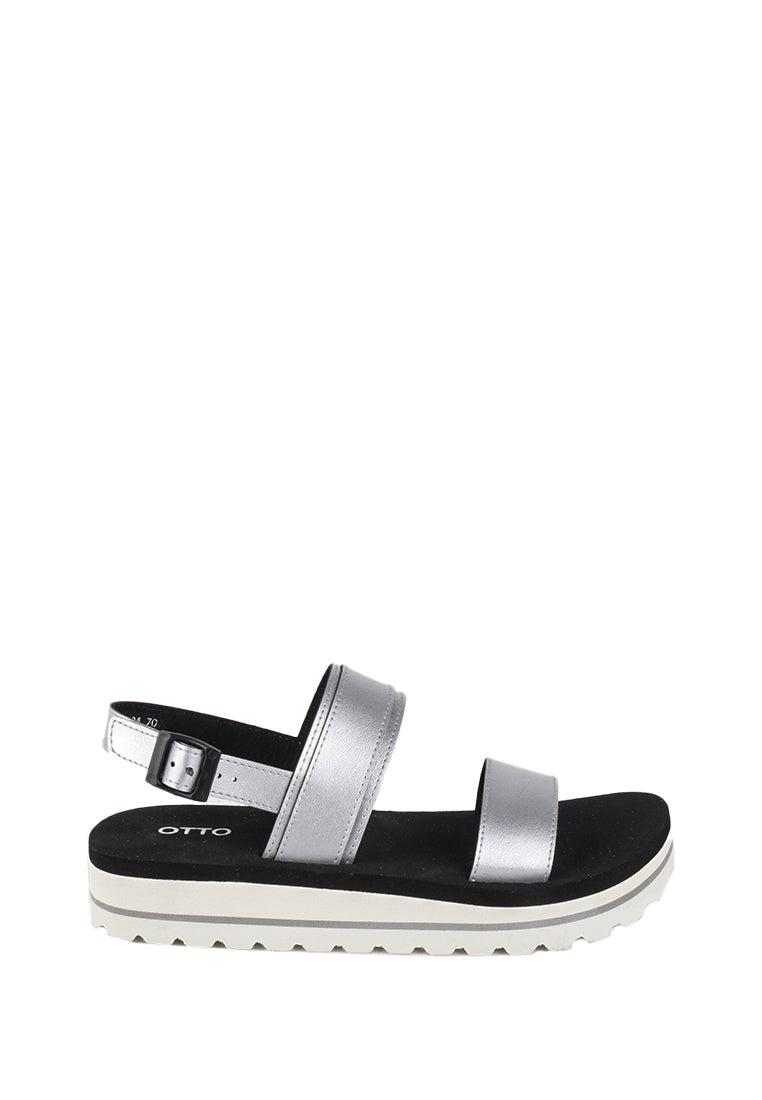 MADISON METALLIC SLINGBACK SANDALS