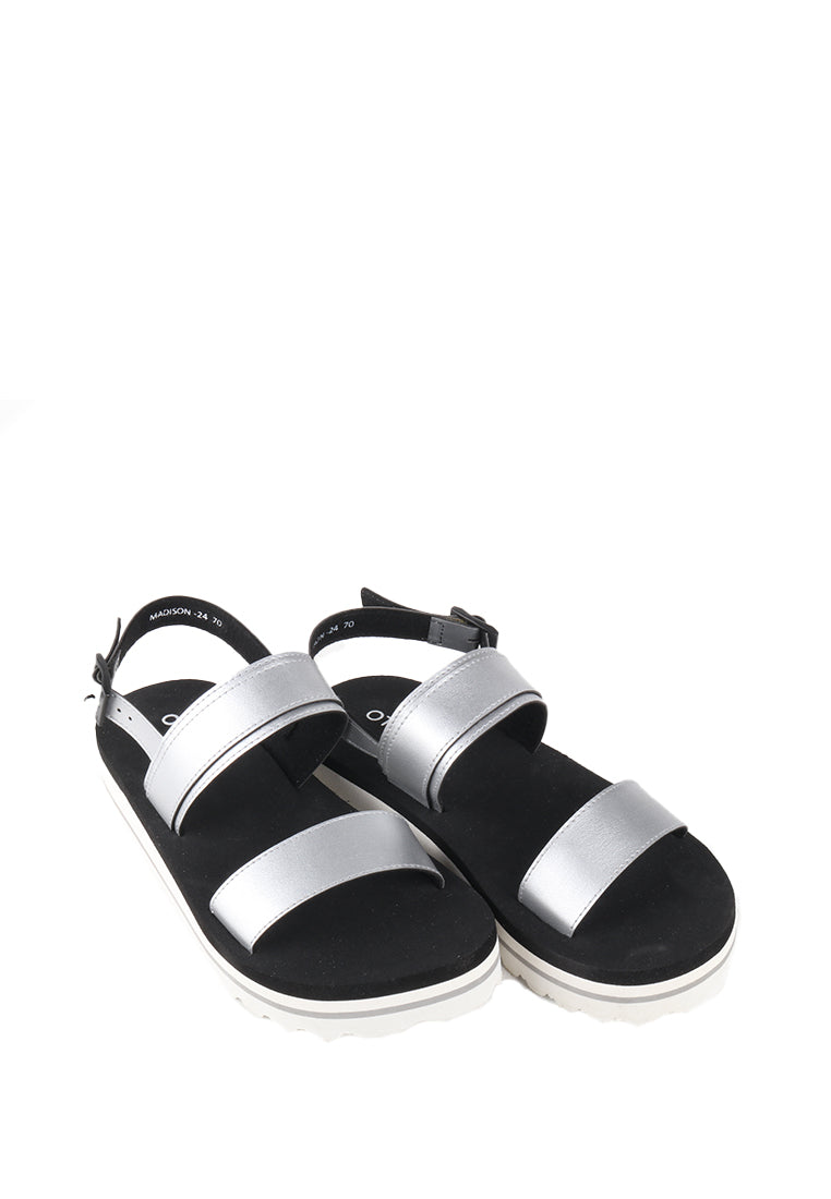 MADISON METALLIC SLINGBACK SANDALS