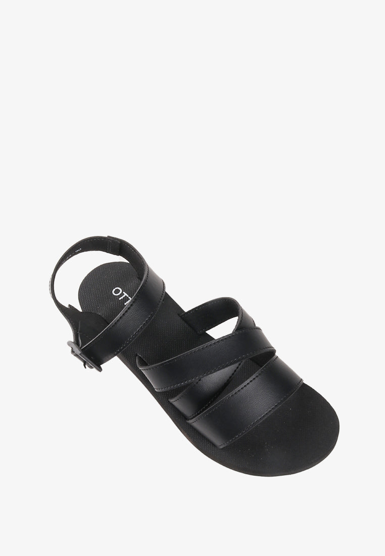 VIENN RUBBER STRAPPY SANDALS