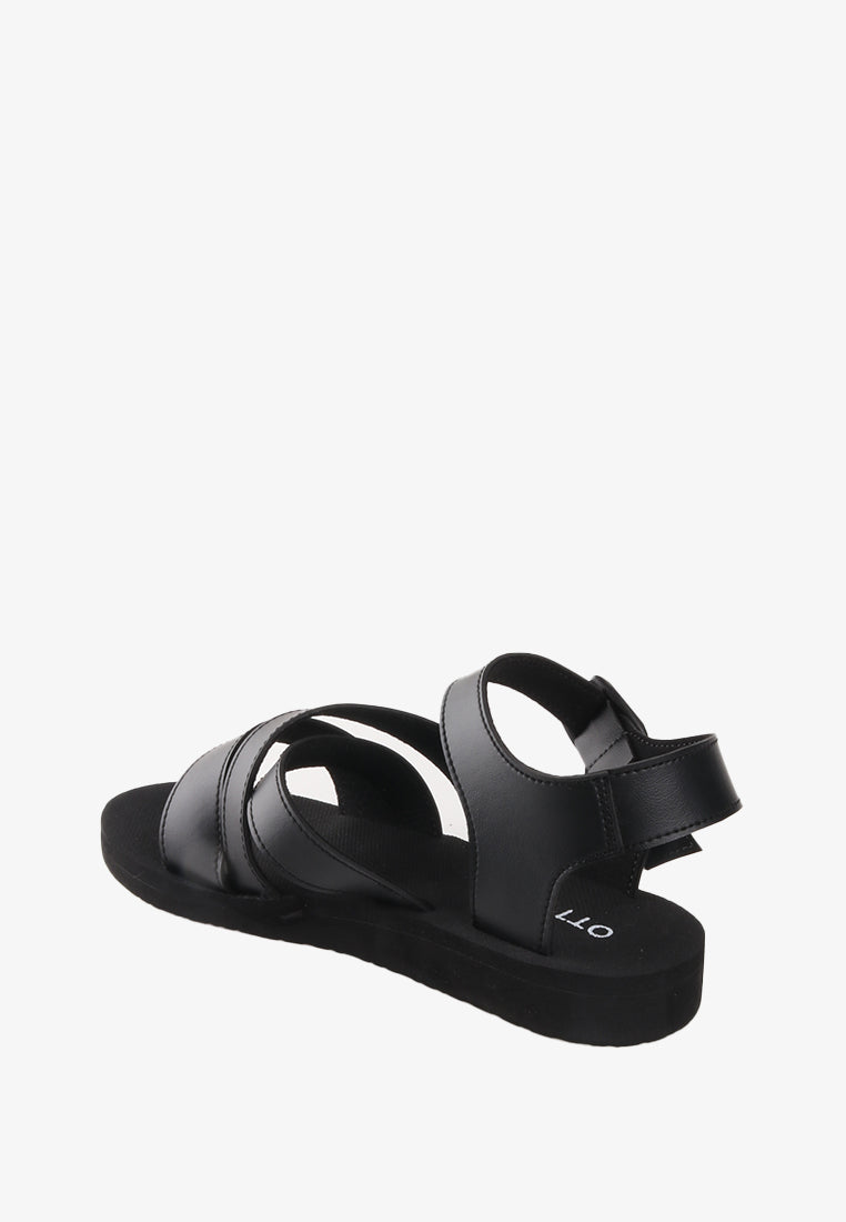 VIENN RUBBER STRAPPY SANDALS