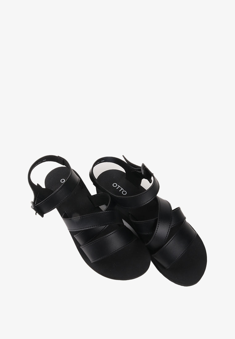 VIENN RUBBER STRAPPY SANDALS