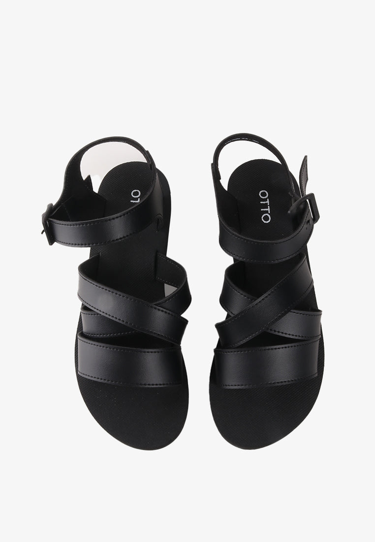 VIENN RUBBER STRAPPY SANDALS